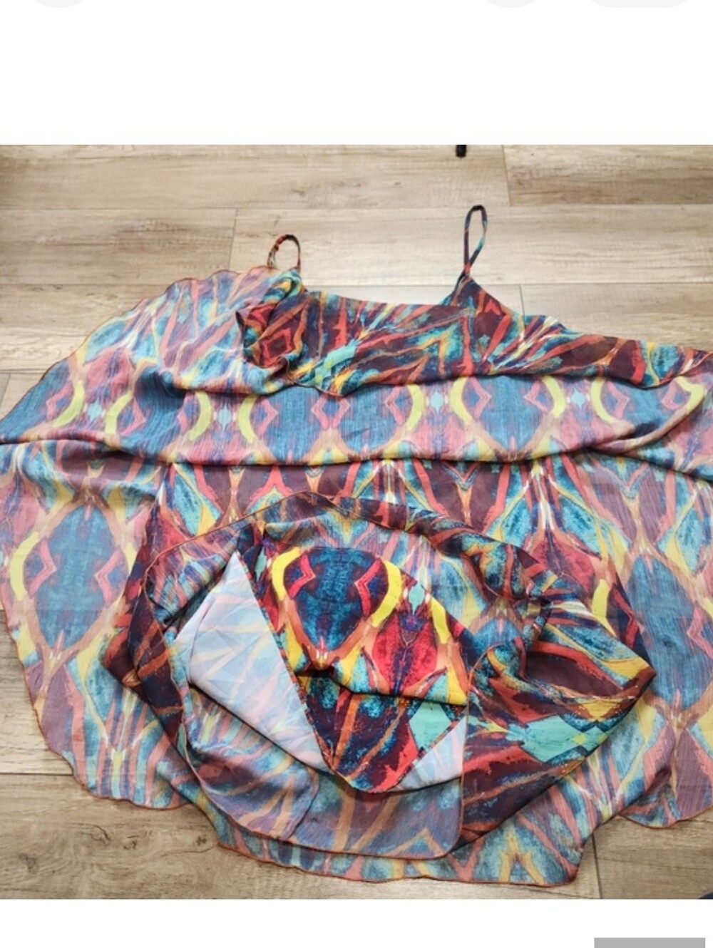 Alice + Olivia Women's Rhi Tank Dress Tribal Diamond Colorful mini dress S - Picture 9 of 16